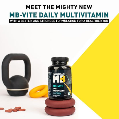 MuscleBlaze MB-VITE Daily Multivitamin, for Enhanced Energy, Stamina & Gut Health