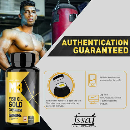 Omega 3 Fish Oil Gold 3x Triple Strength (EPA & DHA)