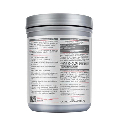 MuscleBlaze-Creatine Monohydrate CreAMP