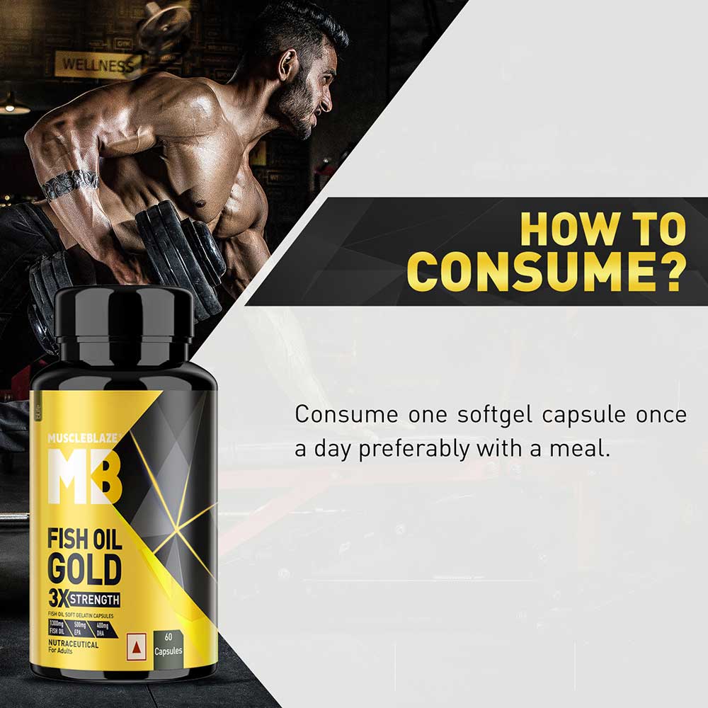 Omega 3 Fish Oil Gold 3x Triple Strength (EPA & DHA)