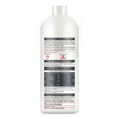 MuscleBlaze L-Carnitine Liquid for Fat Metabolism & Energy — 450ml